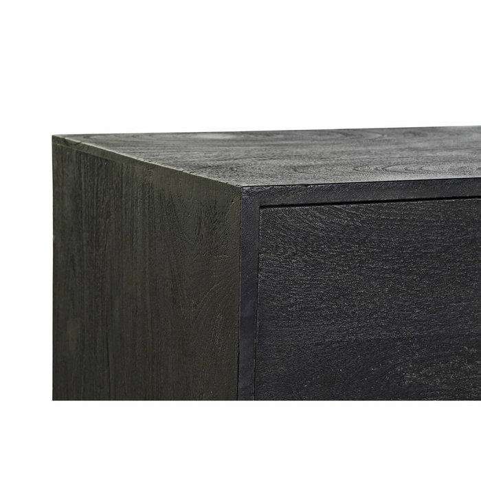 DKD Home Decor Buffet Mango Negro y Dorado 145x41x77 cm