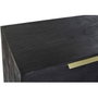 DKD Home Decor Buffet Mango Negro y Dorado 145x41x77 cm