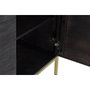 DKD Home Decor Buffet Mango Negro y Dorado 145x41x77 cm