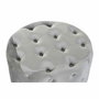 DKD Home Decor Set de 2 Reposapiés de Terciopelo Gris
