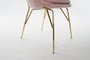 DKD Home Decor Silla Glam Rosa 60 x 85 x 60 cm