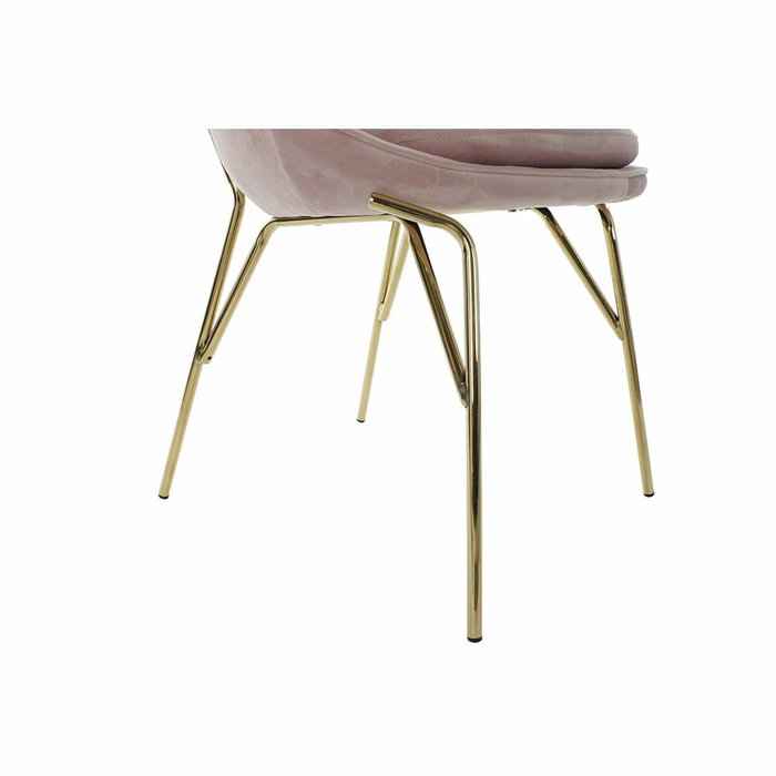 DKD Home Decor Silla Velvet Metal Rosa