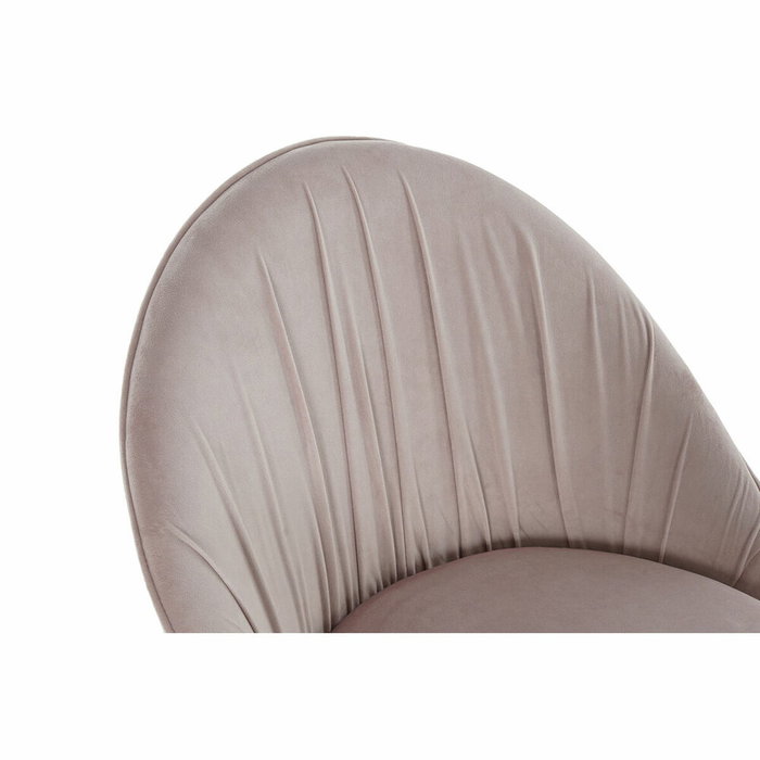 DKD Home Decor Silla Velvet Metal Rosa