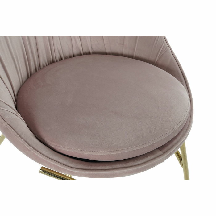 DKD Home Decor Silla Velvet Metal Rosa