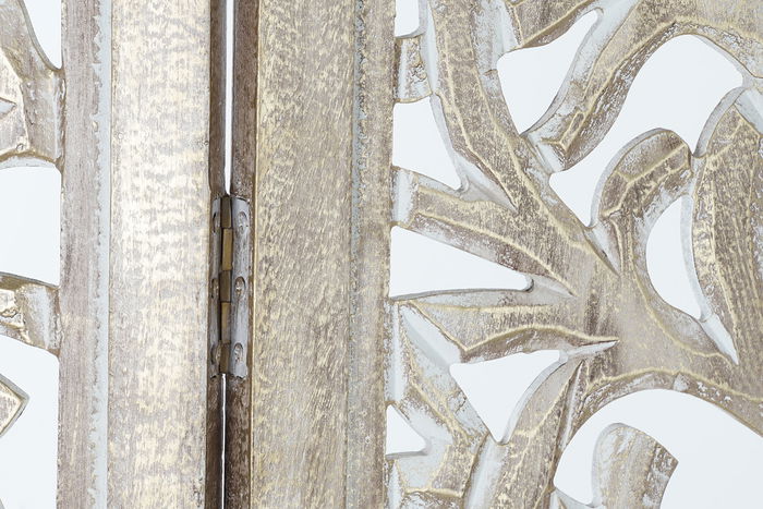 DKD Home Decor Biombo Indio Natural Mango 2.5 x 182 x 153 cm