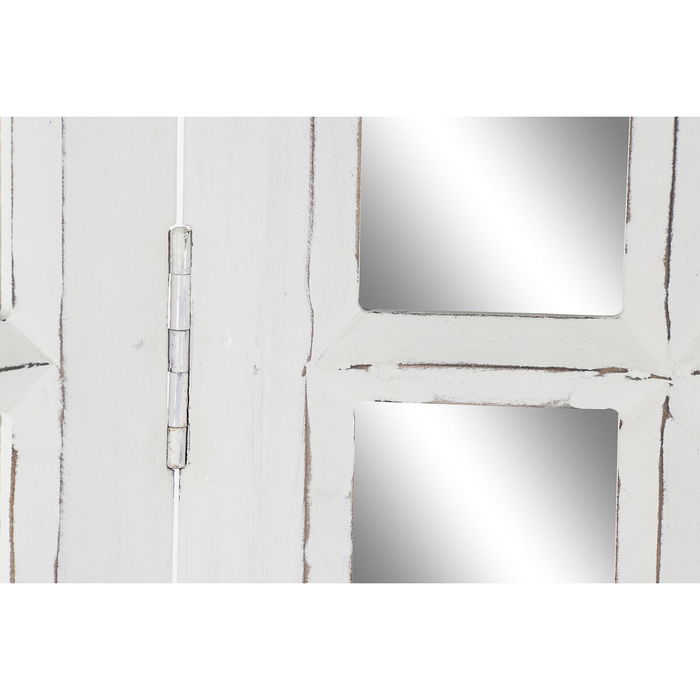 Biombo DKD Home Decor Madera de mango Espejo (112 x 2 x 183 cm)