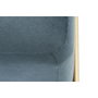DKD Home Decor Descalzadora de Terciopelo Azul y Dorado