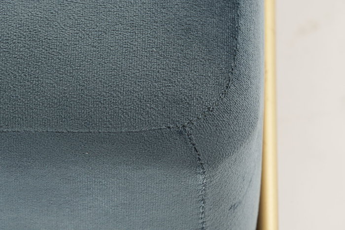 DKD Home Decor Descalzadora Azul Dorado 80 x 42 x 80 cm