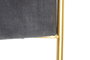 DKD Home Decor Descalzadora de Terciopelo Azul y Dorado