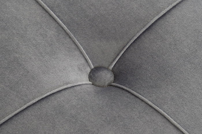 DKD Home Decor Descalzadora Gris Dorado 80 x 47 x 80 cm Poliester Metal MDF Espuma