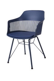 DKD Home Decor Silla Azul Marino Estilo Scandi 53 x 81 x 56 cm (2 Unidades)