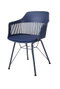 DKD Home Decor Silla Azul Marino Estilo Scandi 53 x 81 x 56 cm (2 Unidades)