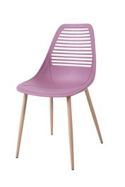 DKD Home Decor Silla Scandi Magenta Marron Claro 55 x 84 x 445 cm (4 Unidades)