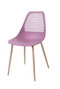 DKD Home Decor Silla Scandi Magenta Marron Claro 55 x 84 x 445 cm (4 Unidades)