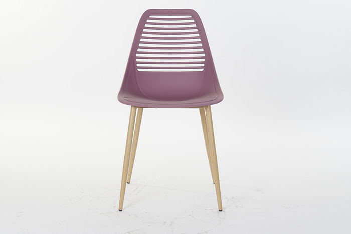 DKD Home Decor Silla Scandi Magenta Marron Claro 55 x 84 x 445 cm (4 Unidades)