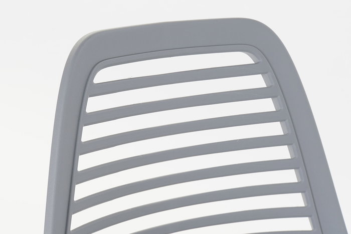 DKD Home Decor Silla Estilo Scandi Gris Claro Marron Claro 56 x 84 x 45 cm (4 Unidades)