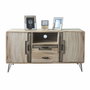 DKD Home Decor Buffet Paulownia y Metal Natural 120x41x65