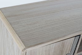 DKD Home Decor Buffet Morefond Indus Natural Negro 41 x 65 x 120 cm Metal Paulownia