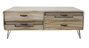 DKD Home Decor Mueble TV Paulownia y Metal Natural 115x61x43