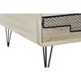 DKD Home Decor Mueble TV Paulownia y Metal Natural 115x61x43