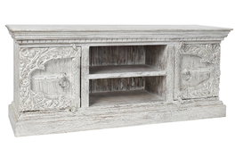 DKD Home Decor Mueble TV Arabe Blanco 160 x 65 x 40 cm