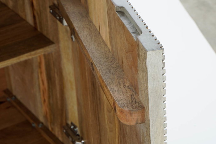 DKD Home Decor Buffet Gris Dorado 45 x 75 x 160 cm