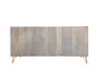 DKD Home Decor Buffet Gris Dorado 45 x 75 x 160 cm
