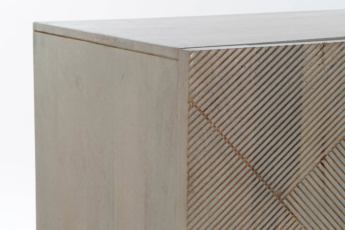 DKD Home Decor Buffet Gris Dorado 45 x 75 x 160 cm