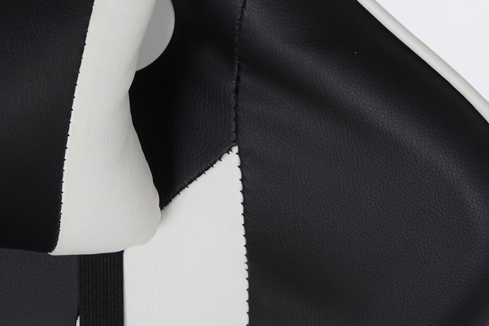 Silla Home Office DKD Home Decor Negro Blanco 55x139x70 cm