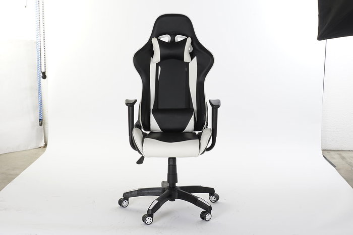 Silla Home Office DKD Home Decor Negro Blanco 55x139x70 cm