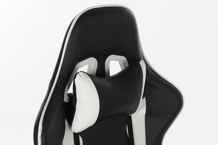 Silla Home Office DKD Home Decor Negro Blanco 55x139x70 cm