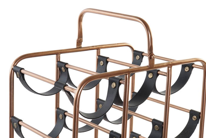 DKD Home Decor Botellero Loft Cobrizo Negro 37 x 61 x 23.5 cm