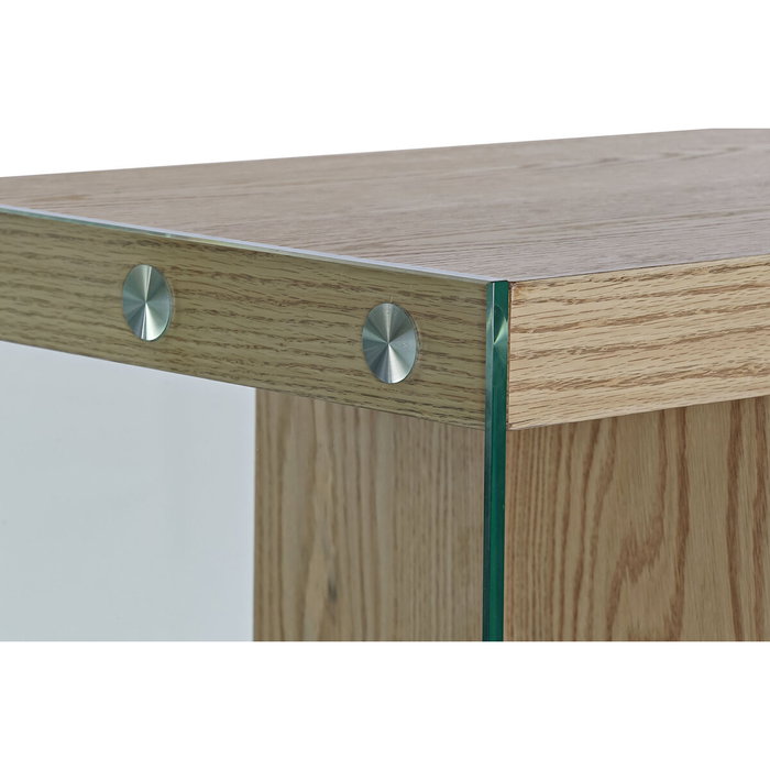 DKD Home Decor Buffet de Cristal y MDF Marrón Claro