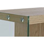 DKD Home Decor Buffet de Cristal y MDF Marrón Claro