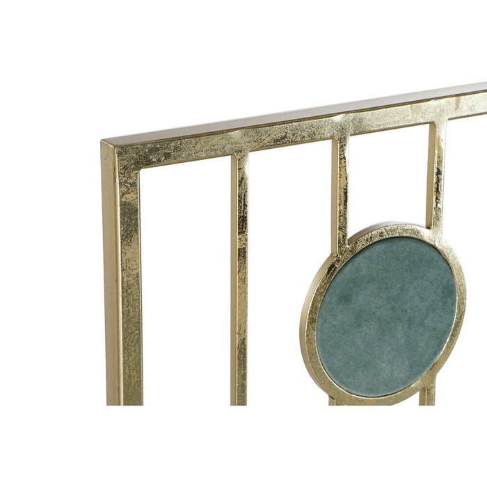 DKD Home Decor Espejo de Metal y Cristal con Diseño de Círculos Dorado 100x100 cm