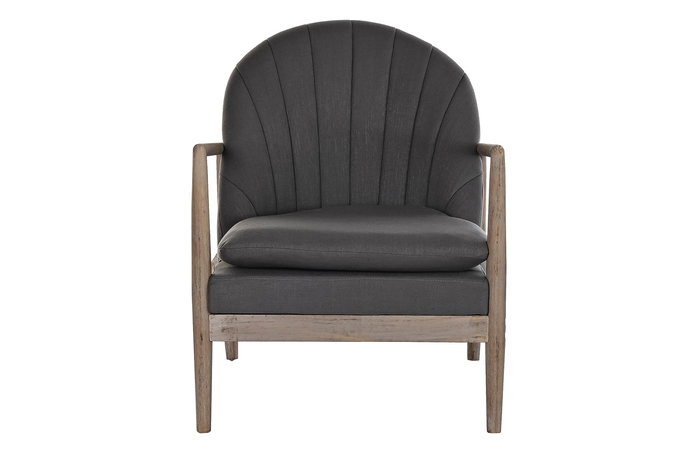 DKD Home Decor Butaca Moderno Gris Oscuro 69 x 89 x 68 cm