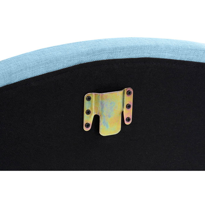 DKD Home Decor Cabecero de Cama Capitone Azul Celeste