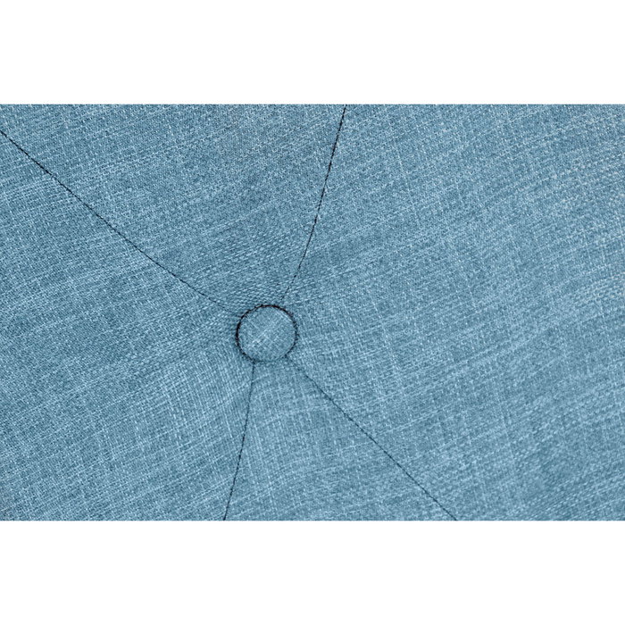DKD Home Decor Cabecero de Cama Capitone Azul Celeste