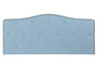 DKD Home Decor Cabecero de Cama Capitoné Azul Celeste