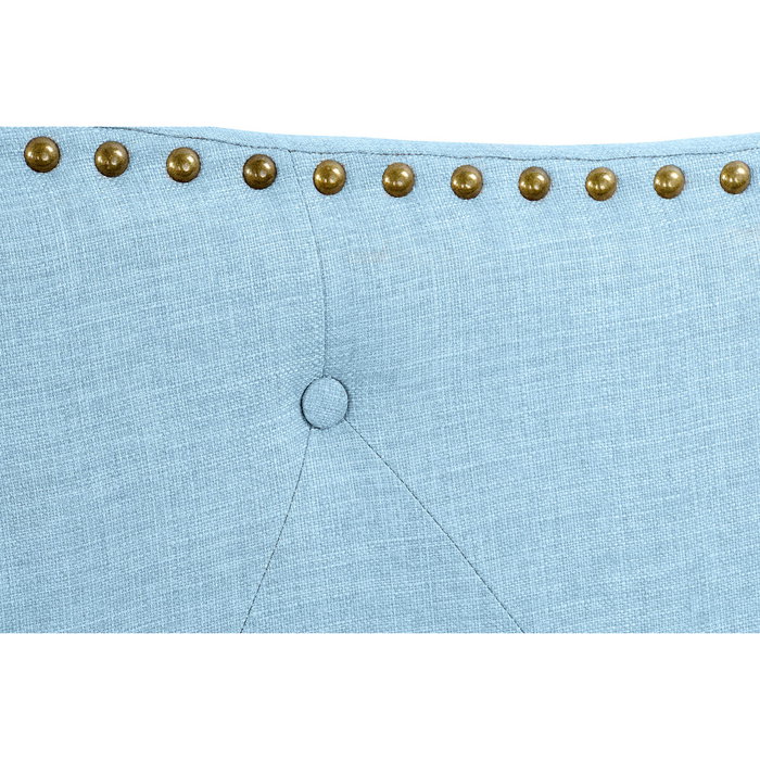 DKD Home Decor Cabecero de Cama Capitoné Azul Celeste