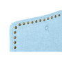 DKD Home Decor Cabecero de Cama Capitoné Azul Celeste