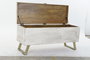Baul Moderno DKD Home Decor Blanco Dorado 40 x 52 x 116 cm