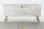 Baul Moderno DKD Home Decor Blanco Dorado 40 x 52 x 116 cm