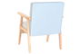 DKD Home Decor Butaca Azul Celeste 69x77x61 cm Poliéster y MDF