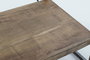 DKD Home Decor Perchero Moderno Mango y Metal Natural y Negro 130 x 47 x 205 cm