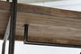DKD Home Decor Perchero Moderno Mango y Metal Natural y Negro 130 x 47 x 205 cm