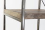DKD Home Decor Perchero Moderno Mango y Metal Natural y Negro 130 x 47 x 205 cm