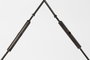 DKD Home Decor Perchero Moderno Mango y Metal Natural y Negro 130 x 47 x 205 cm