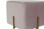 Reposapies Scandi DKD Home Decor Gris Dorado 42 x 45 x 42 cm