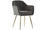 Reposapies Scandi DKD Home Decor Gris Dorado 42 x 45 x 42 cm